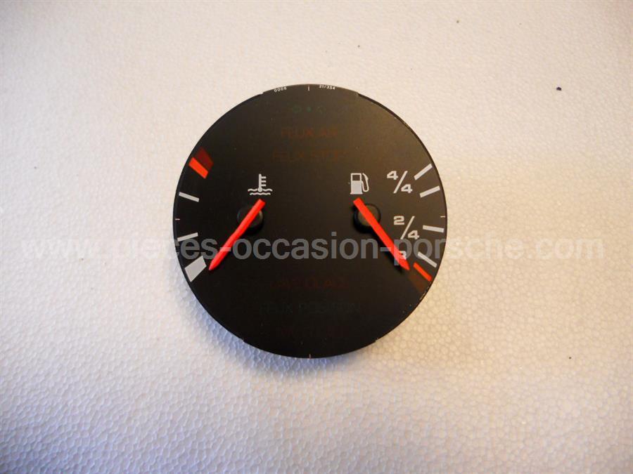 Instrument indicateur température et jauge essence Porsche 928
